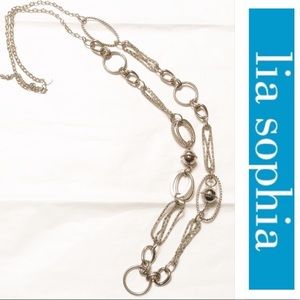 Lia Sophia "Topsy-Turvy" Necklace. Like New!!
